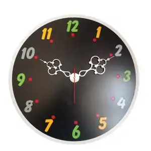 تخفیف 60% خرید ساعت دیواری چوبی 