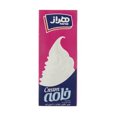تخفیف 8% خرید انواع خامه سوپر مارکتی