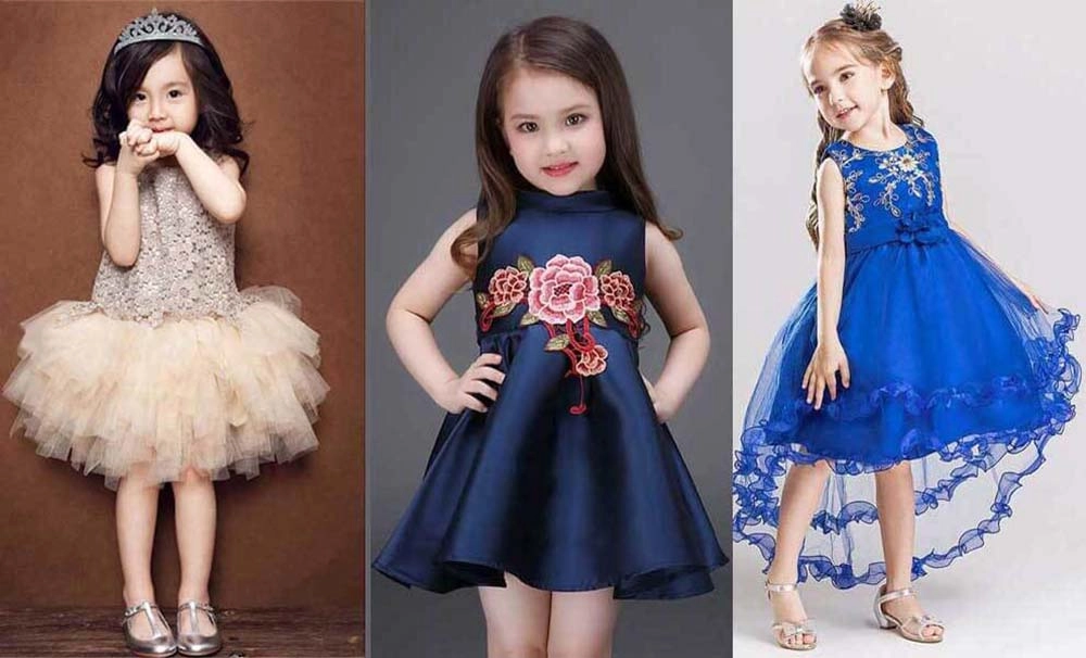 انواع لباس های مجلسی بچگانه