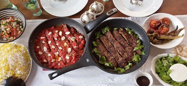 کباب تابه ای و لقمه