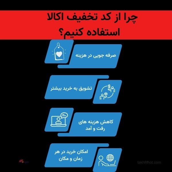 مزایای کد تخفیف اکالا