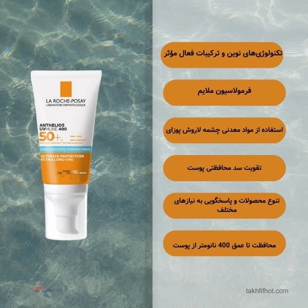 ویژگی های ضدافتاب لاروش پوزای