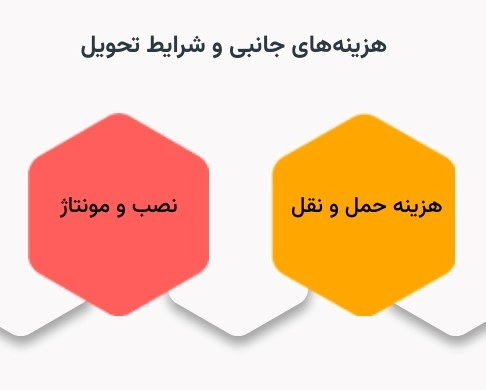 هزینه‌های جانبی و شرایط تحویل